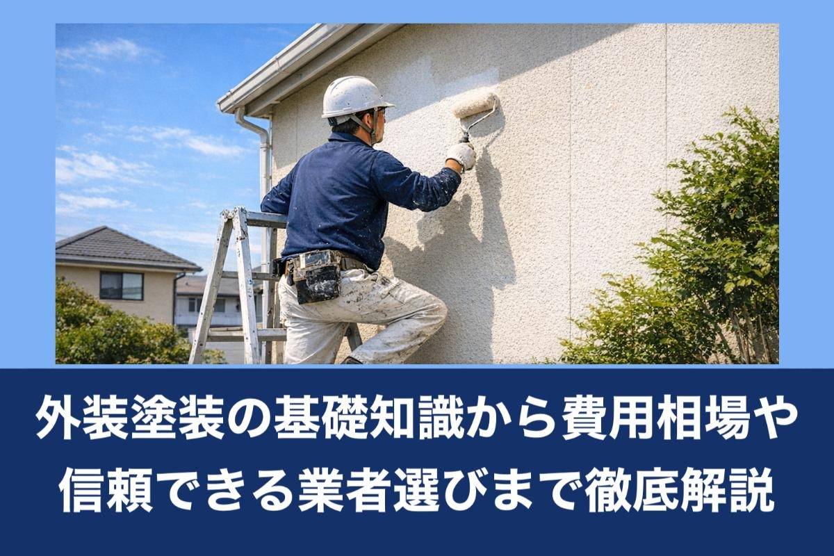 外装塗装の基礎知識から費用相場や信頼できる業者選びまで徹底解説