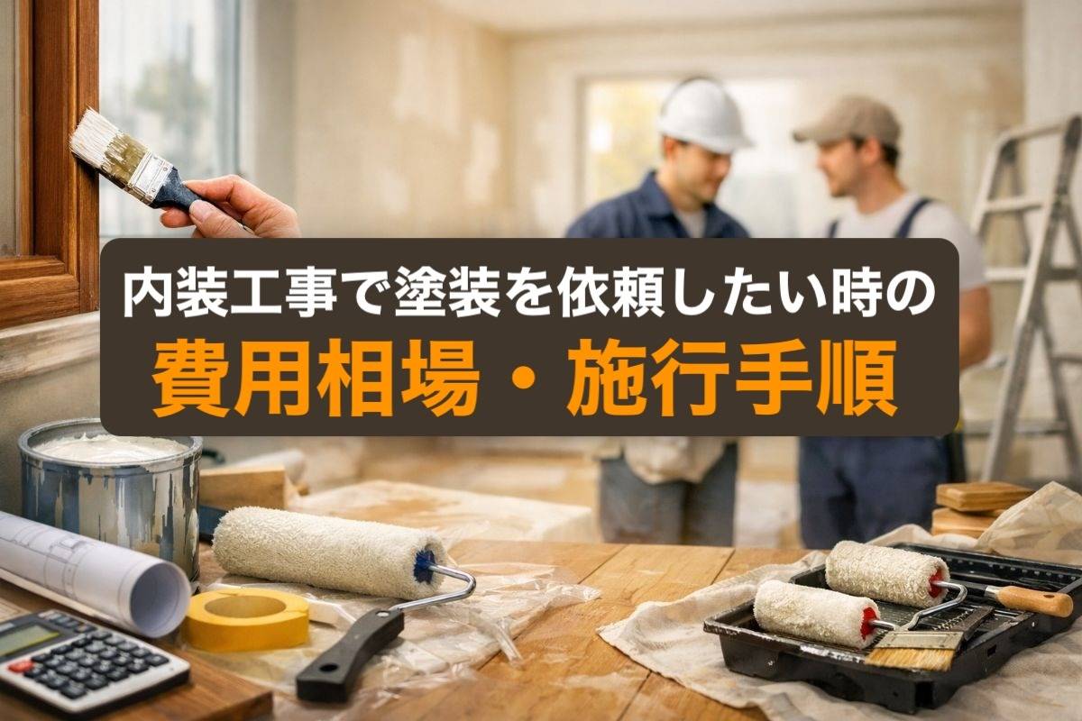 内装工事で塗装を依頼したい時の費用相場・施行手順